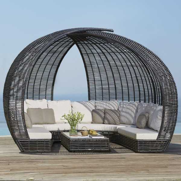 groot prins Levendig Daybed Rattan Cocoon - Outdoor seating - Natural decor - Spartan