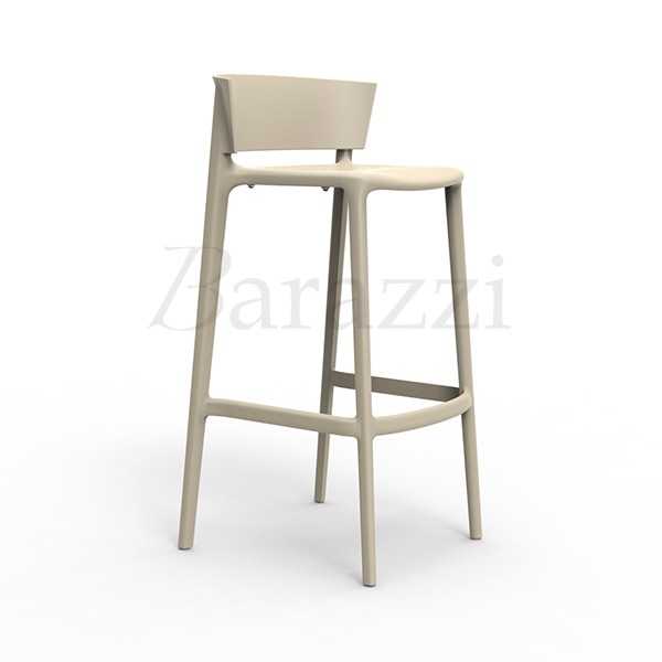 AFRICA 95 Stackable High Stool Lacquered by Bar Seat Vondom