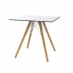 FAZ WOOD DINING TABLE 80X80X74 - Table restaurant 2 personnes en Bois