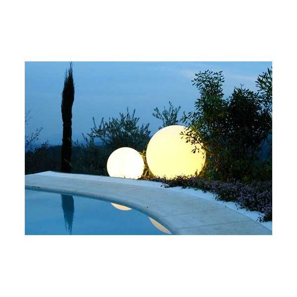 Hedendaags silhouet negatief GLOBO 70 Large Luminous Ball Floor Lamp 70 cm Diameter Timeless Design