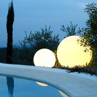 Boule lumineuse pour terrasse et jardin : un objet design fabuleux